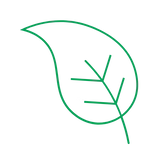 logo feuille matières nobles et naturelle