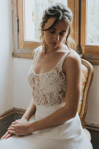 Haut dentelle haute couture 