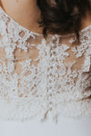 Robe de mariée 2 pièces détails boutons