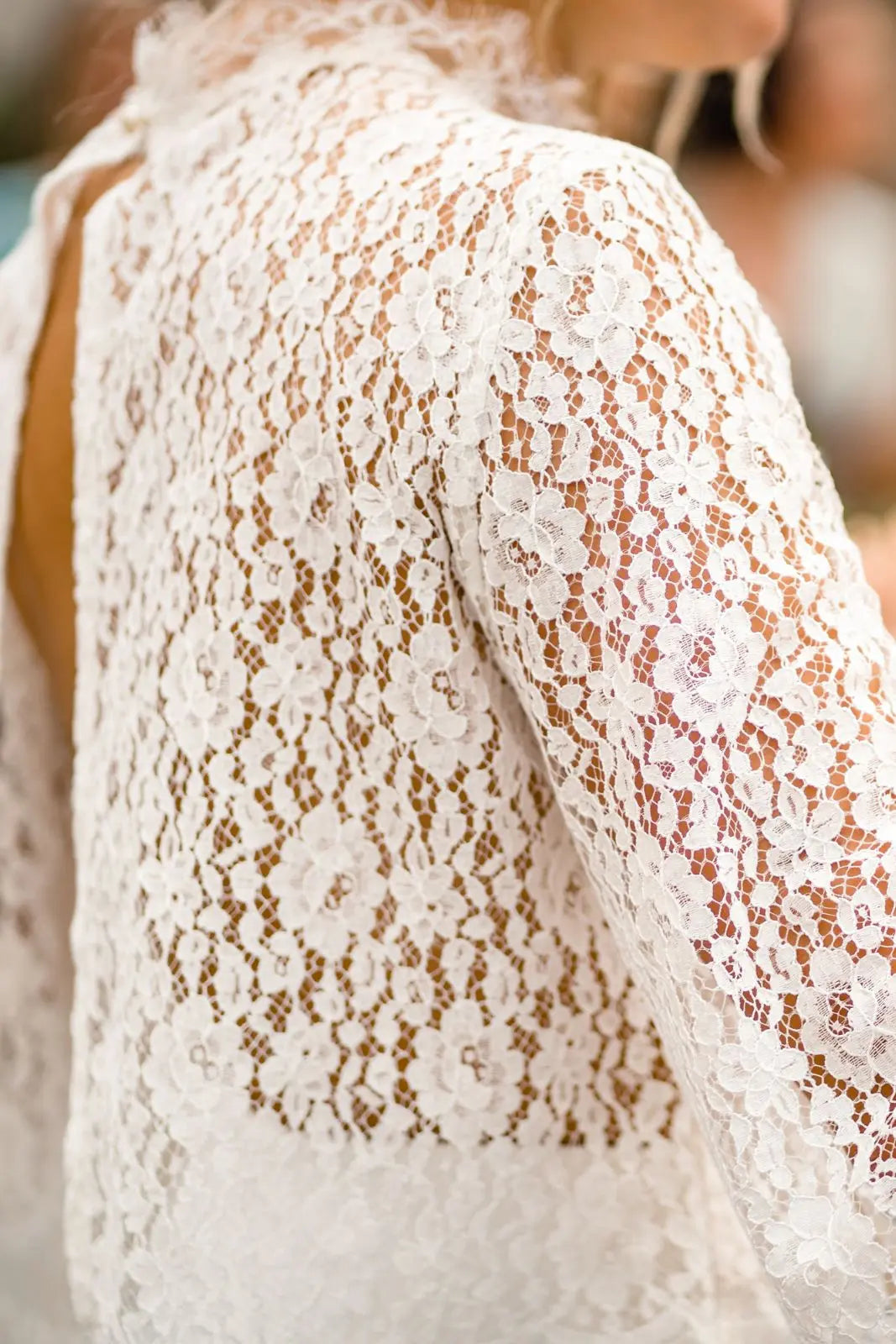 CAMILLE - HAUT DENTELLE DOS NU - MARIAGE Christelle Vasseur Couture