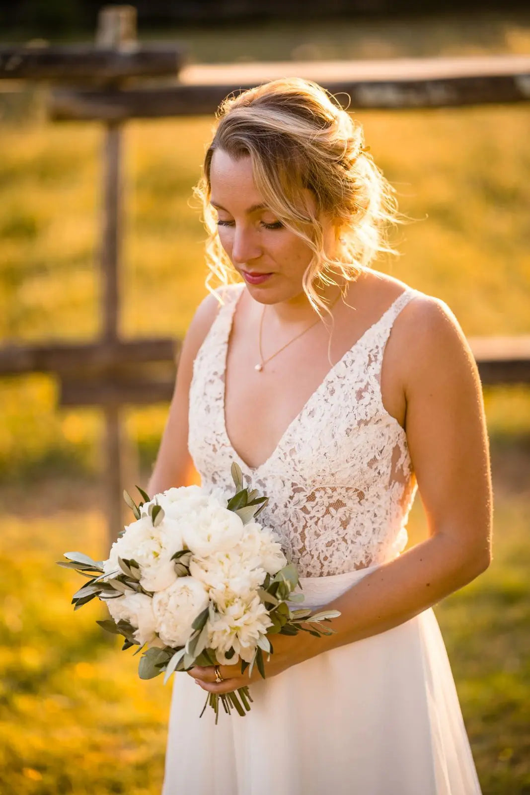 Robe de mariage dentelle transparente