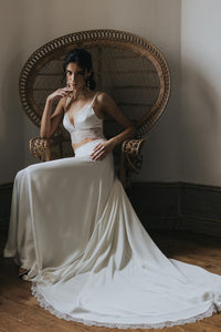 Robe de mariée longue traine