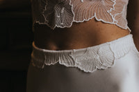 Détail couture robe de mariée