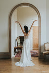 Iris robe de mariée haute couture à bordeaux
