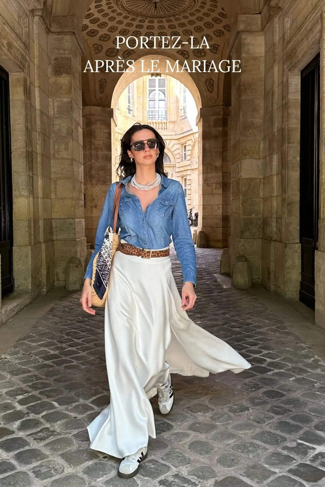 Jupe longue fendue mariage à reporter 