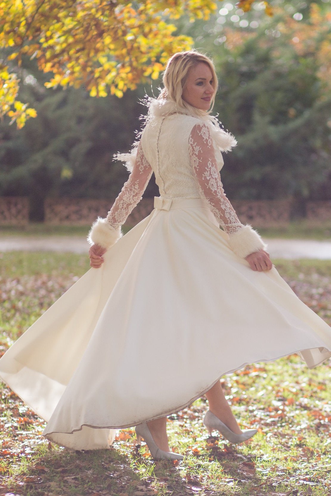 Robe de mariée asymétrique sur mesure