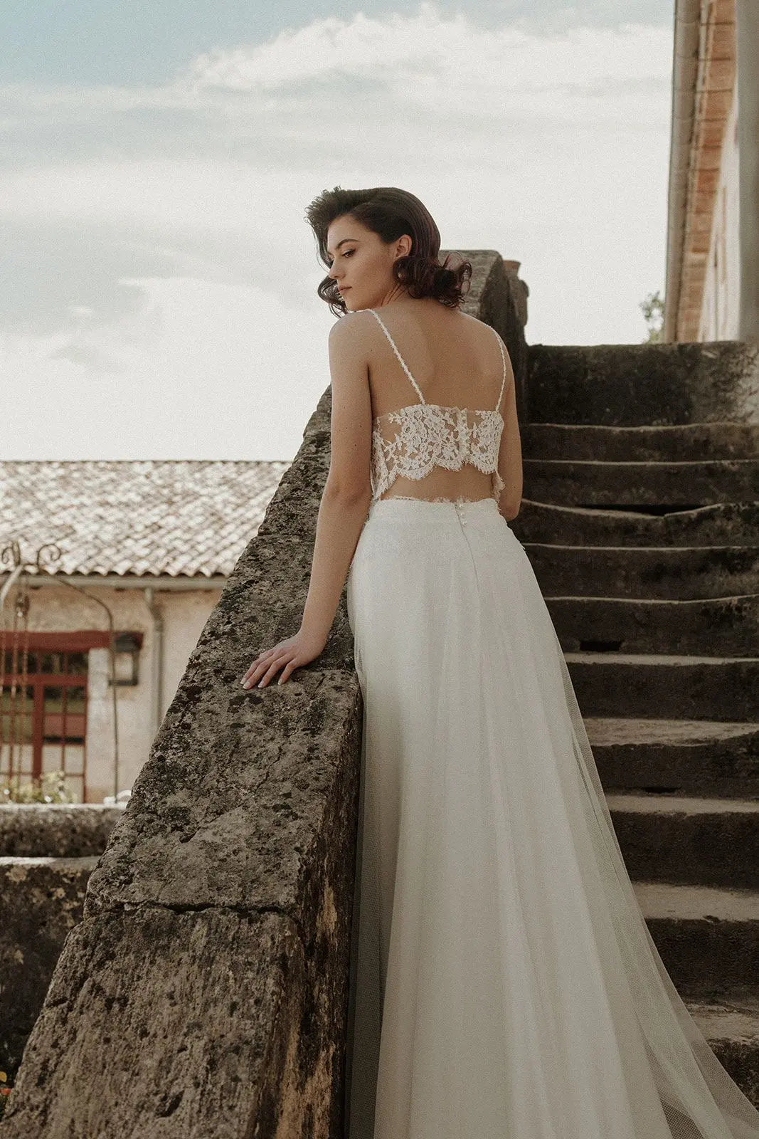 PALACE CAP FERRET - ROBE DE MARIÉE SUR MESURE Christelle Vasseur Couture
