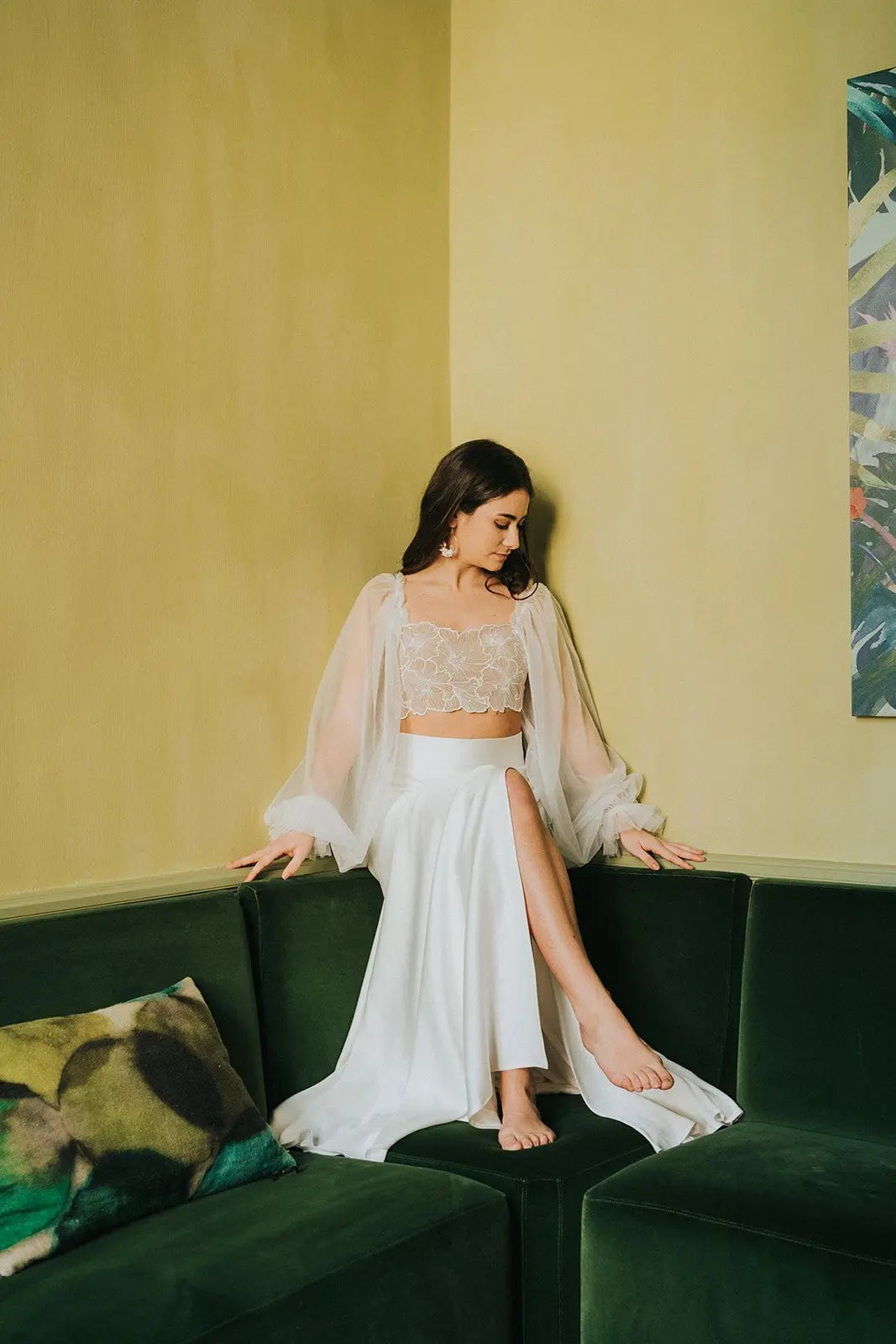 Robe Tunique Christelle Taille S - Couleur Blanc, Mi-cuisse, Doublée, En Excellent état