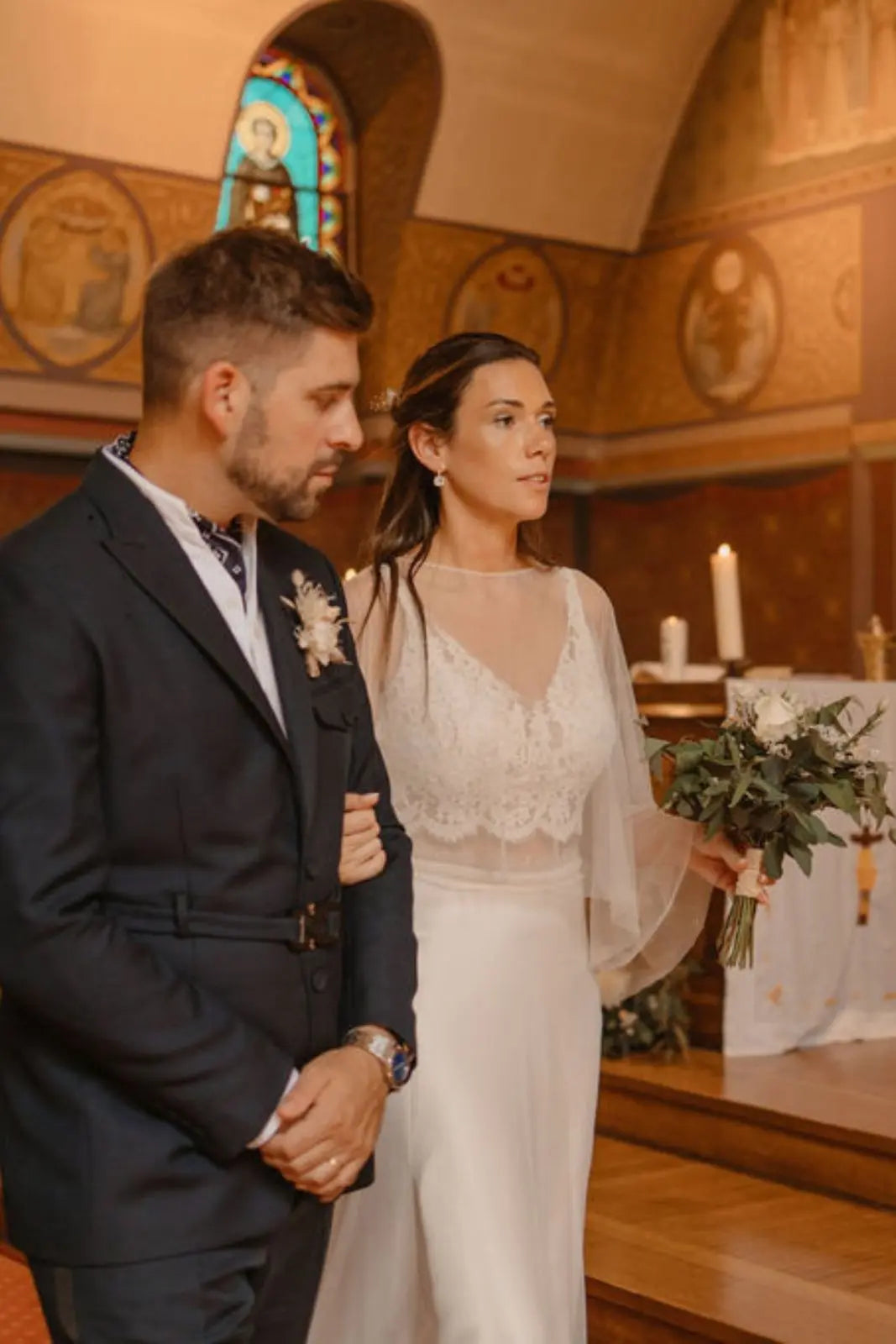 Haut en dentelle mariage 