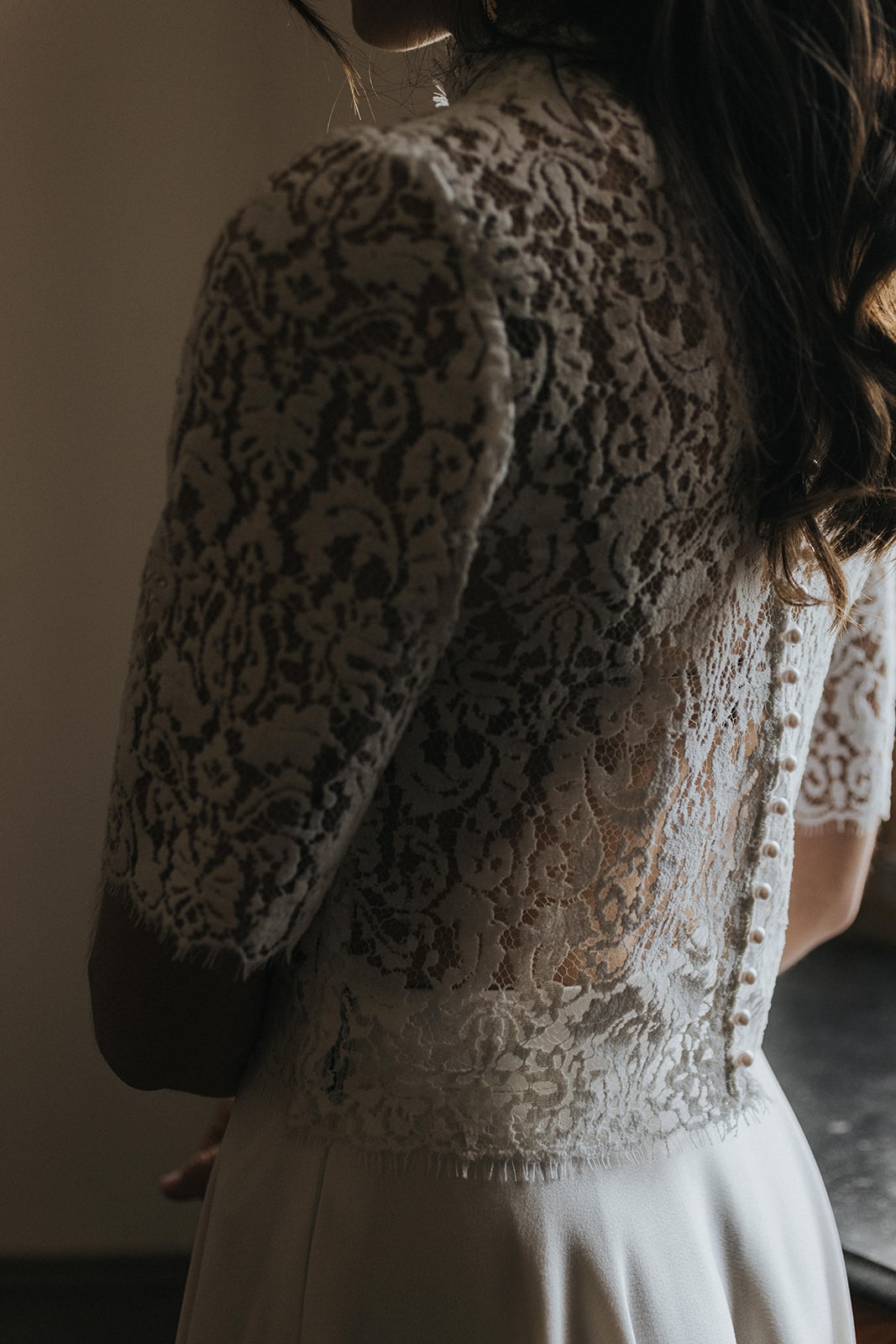 Détail dos Victoria - robe de mariée à Bordeaux