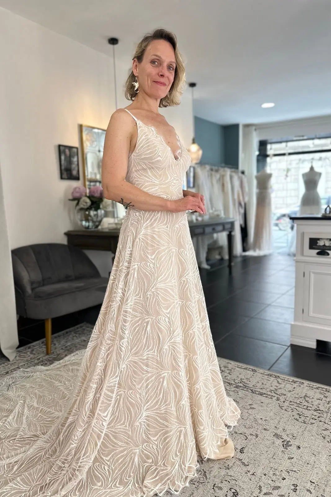 Robe de mariée bohème en dentelle 
