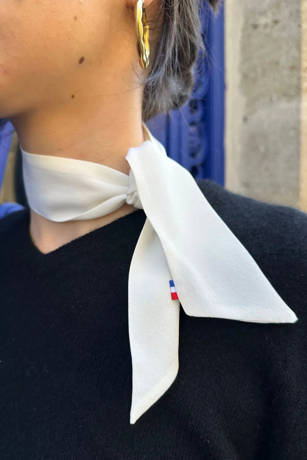 Lavallière Crêpe de Soie Ivoire Lyon