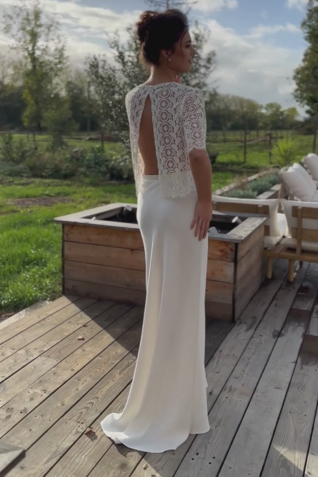 Robe de mariage deux pièces made in France