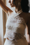 Détail Robe de mariée haut Rani