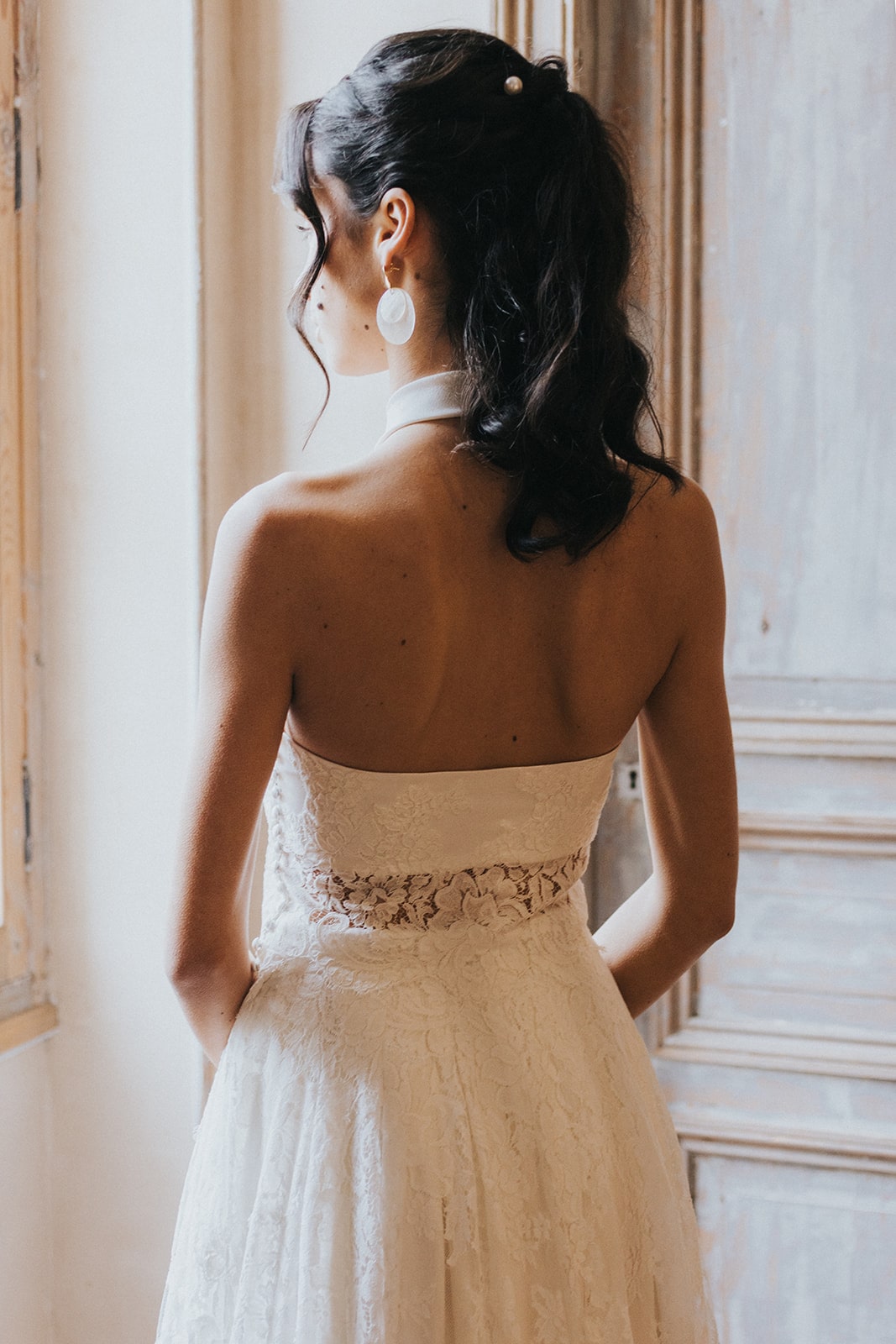 Détail dos robe de mariée 