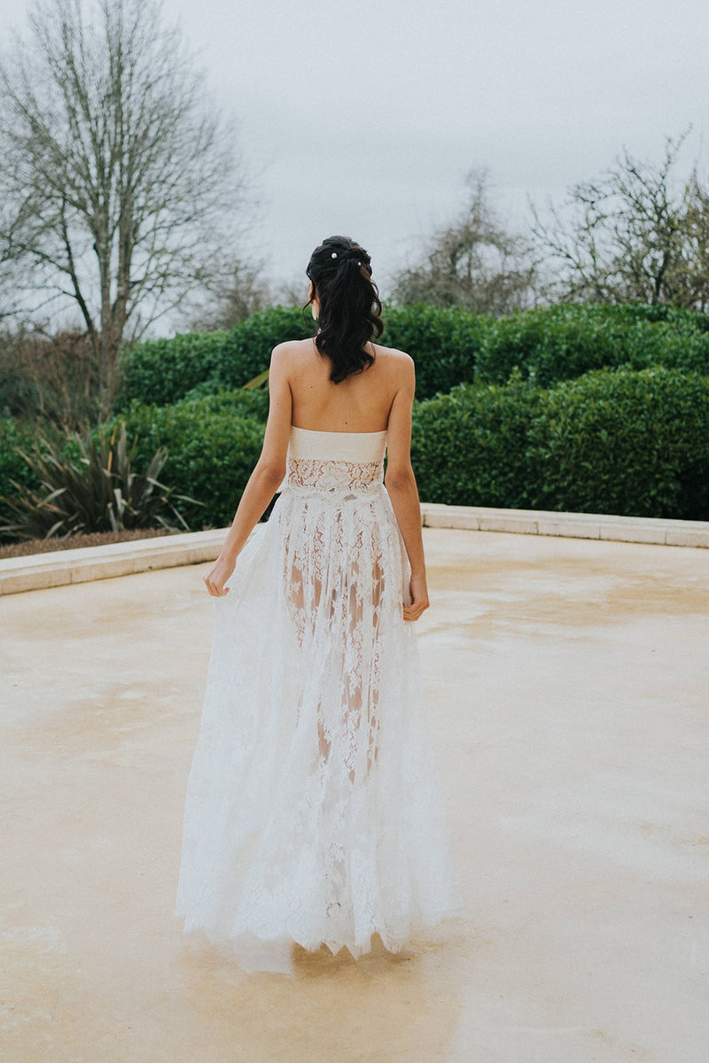 Robe de mariée transparente