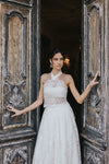 Robe de mariée haute couture-création Christelle Vasseur, boutique mariage à Bordeaux