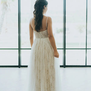 Robe de mariée sur-mesure - Azur