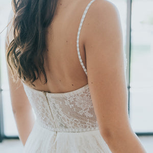 Tailor-made wedding dress - Azure