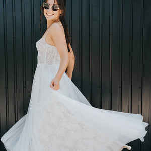 Robe de mariée sur-mesure - Azur