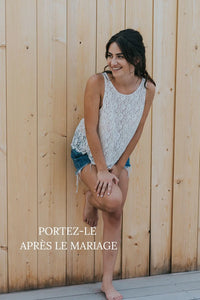 Reportez votre haut de mariage 
