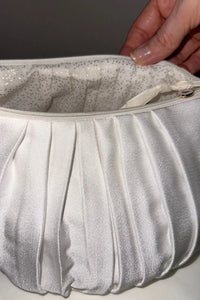 Trousse Beauté Crêpe Satin Ivoire