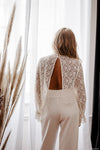 CAMILLE - HAUT DENTELLE DOS NU - MARIAGE Christelle Vasseur Couture