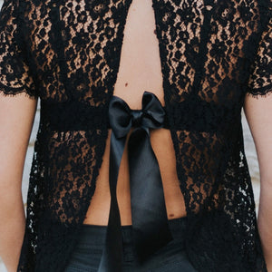 Nœud cache soutien-gorge Noir