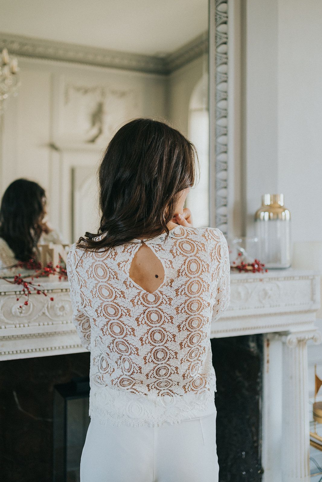 Blouse dentelle mariage outlet