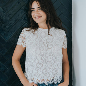 Haut dentelle Jade - Mariage civil