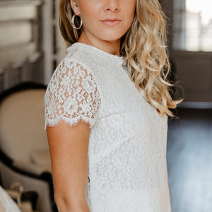 Haut dentelle Jade - Mariage civil