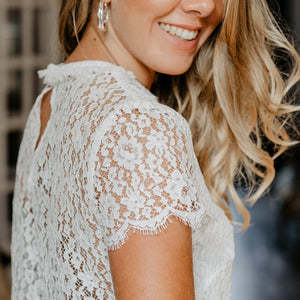 Haut dentelle Jade - Mariage civil