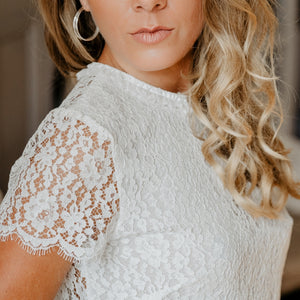 Haut dentelle Jade - Mariage civil