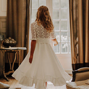 Asymmetrical skirt Carolle - Civil wedding