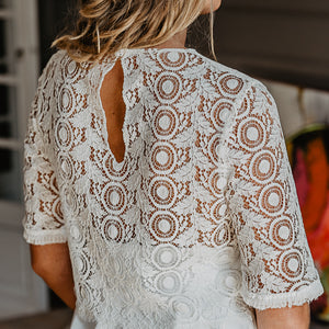 Haut Dentelle Mariage - Pauline -