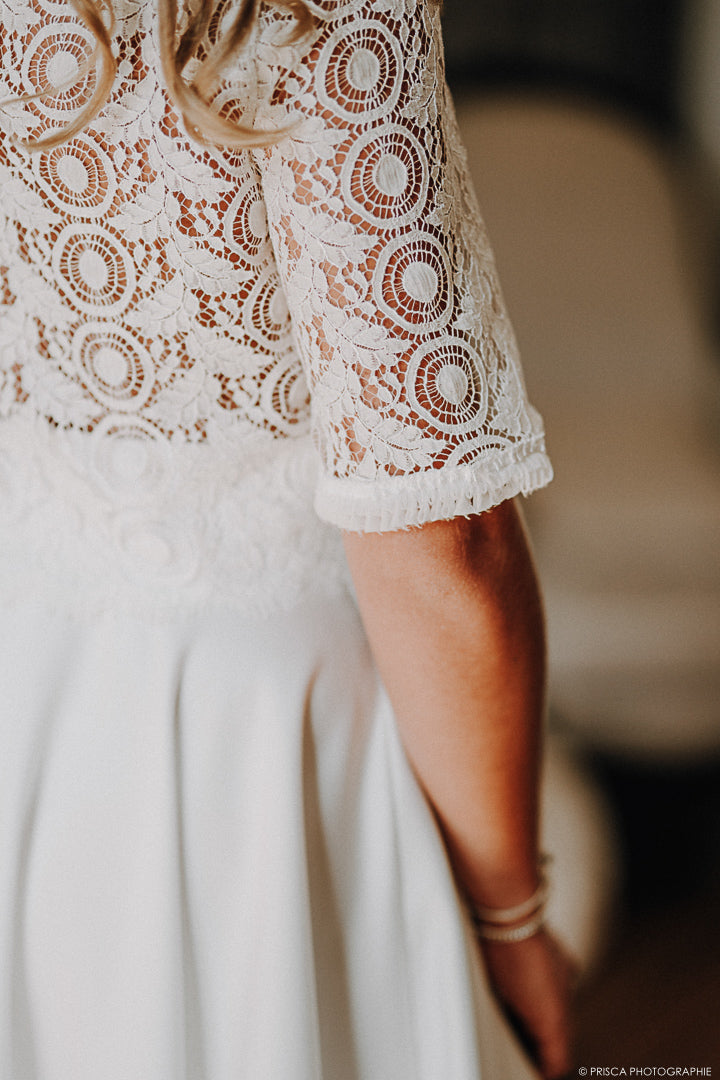 PAULINE - HAUT DENTELLE - MARIAGE