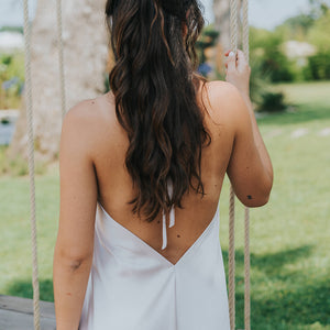 Diva satin dress - Civil wedding