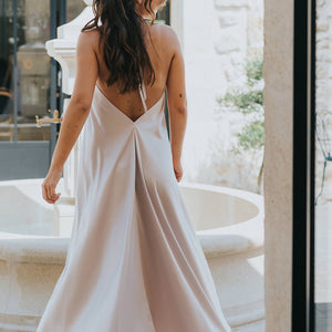Diva satin dress - Civil wedding